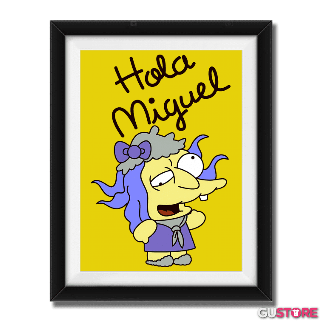 Cuadro decorativo Hola Miguel