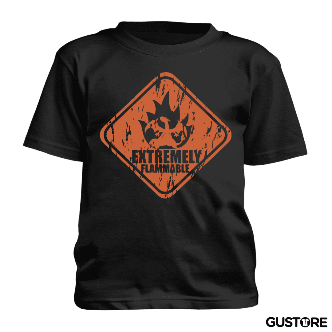 Polera de niño Extremely flammable