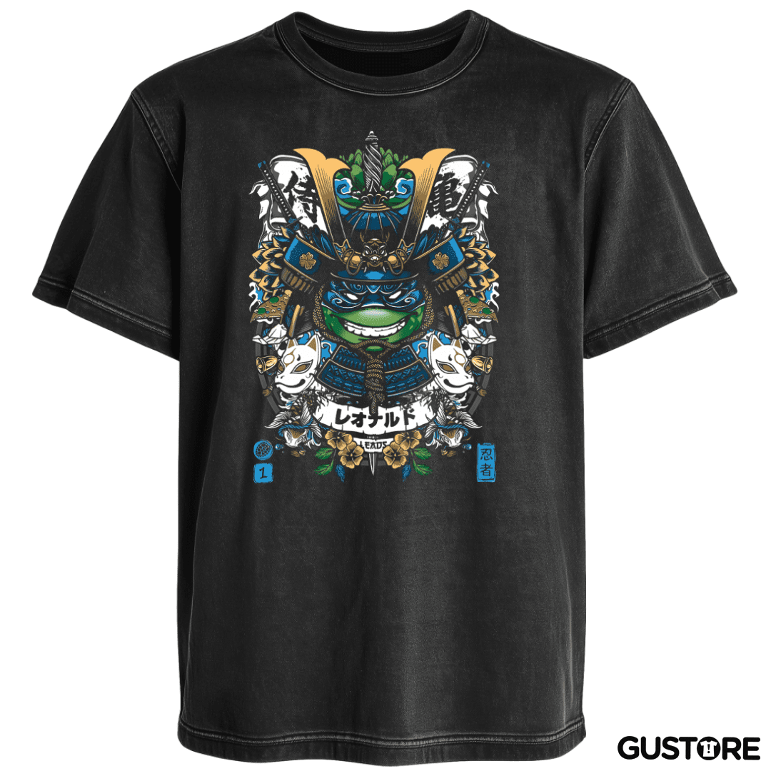 Polera desgastada Leonardo Samurai