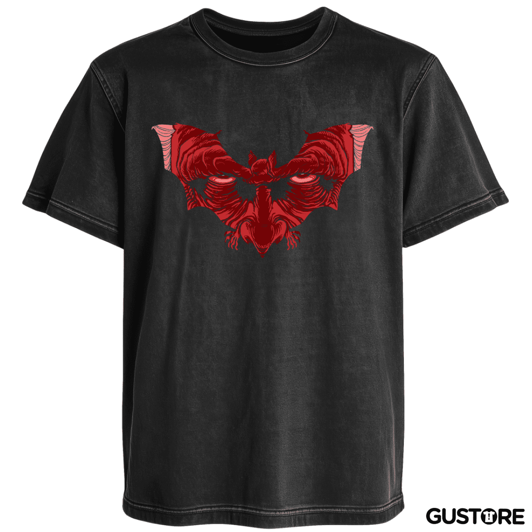 Polera desgastada Dracula Murciélago