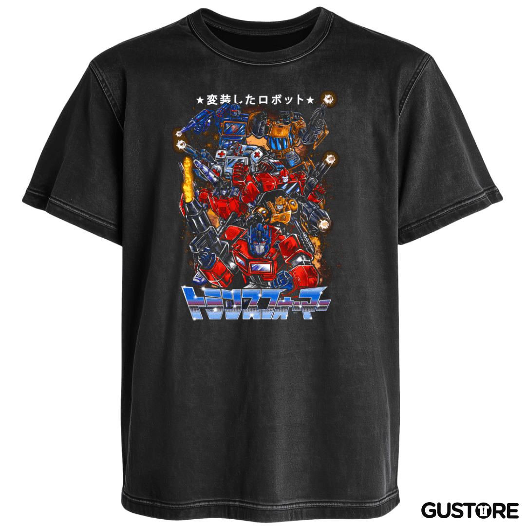 Polera desgastada Escuadrón Autobots