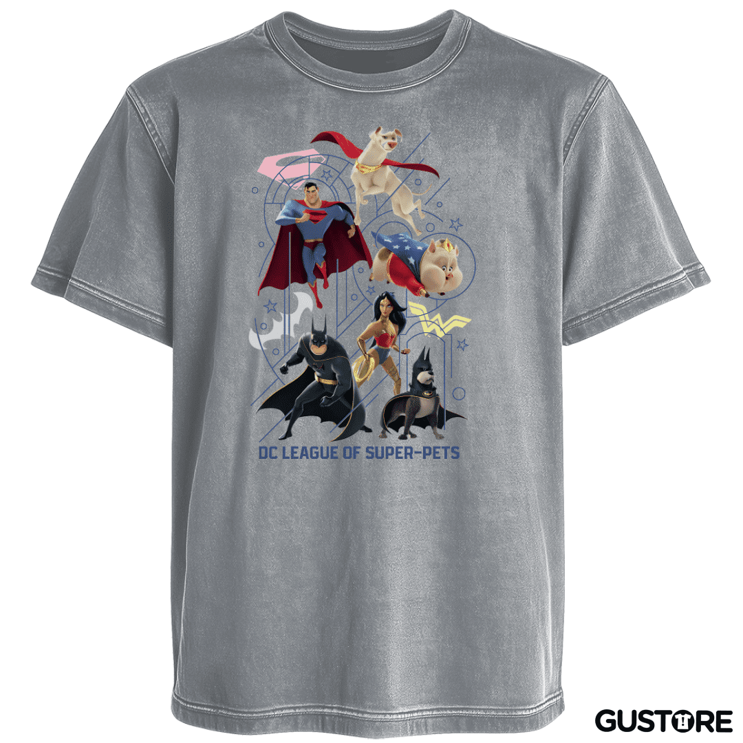 Polera desgastada Liga de la Justicia de las Supermascotas