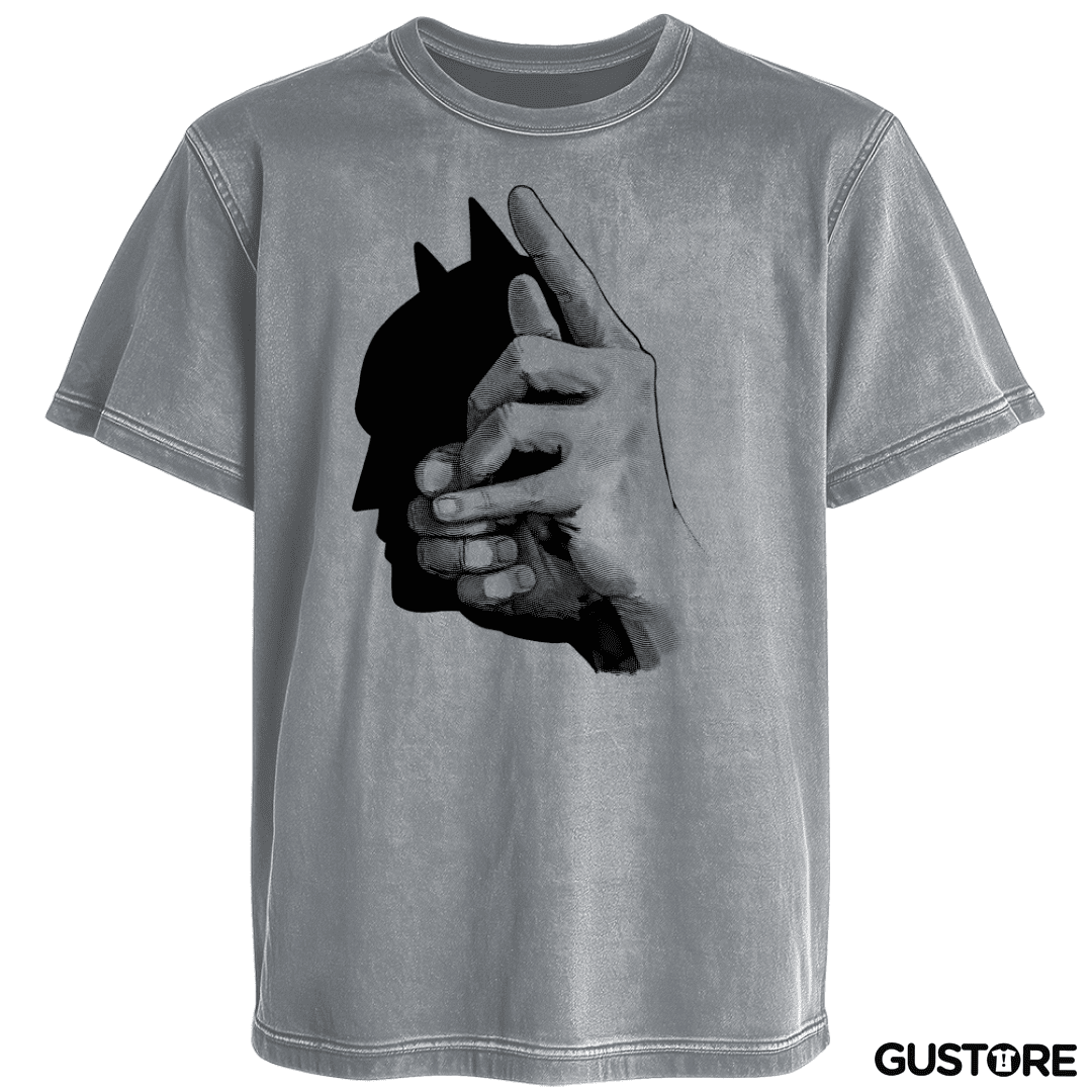 Polera desgastada Silueta del Murciélago
