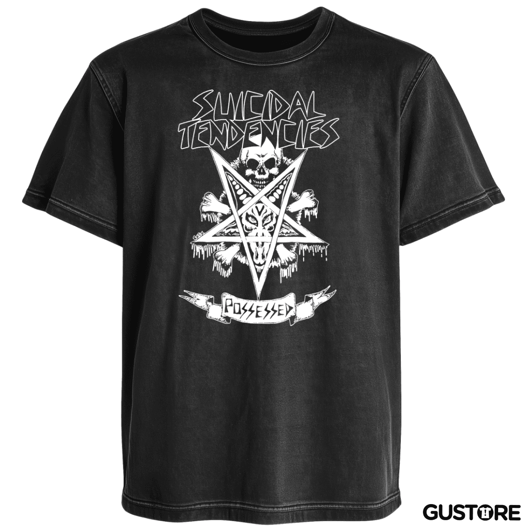 Polera desgastada Possessed