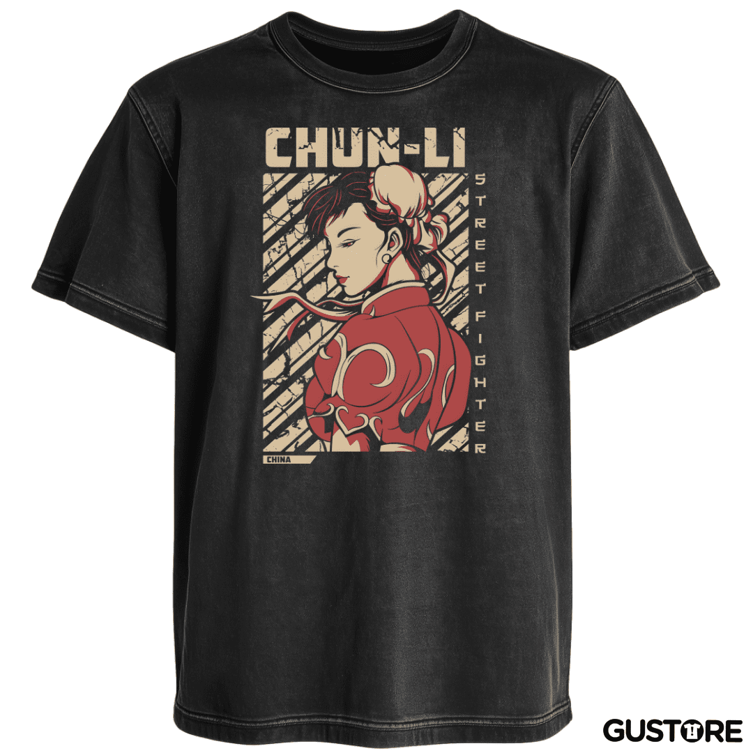 Polera desgastada Chun Li