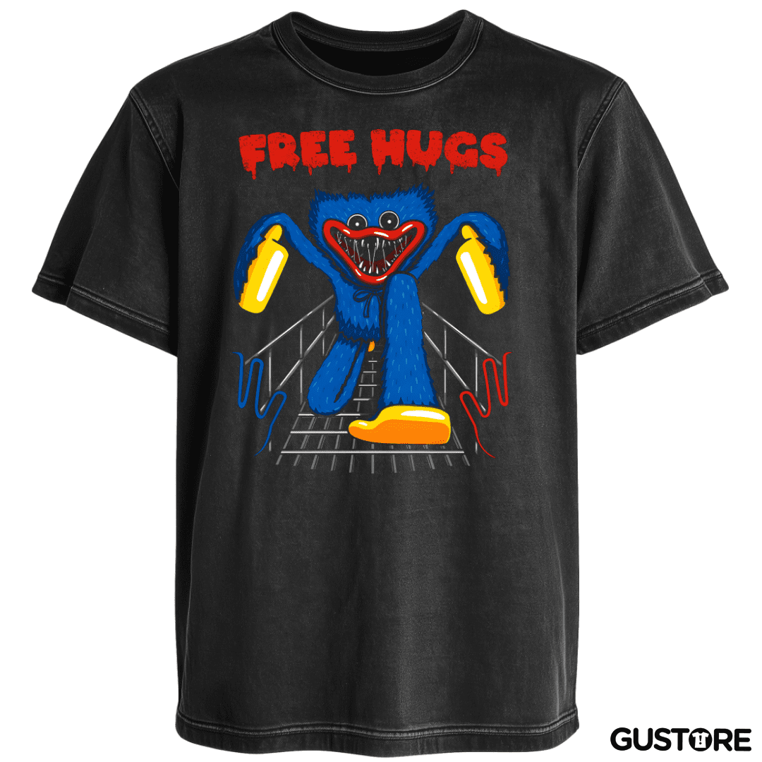 Polera desgastada Abrazos Gratis