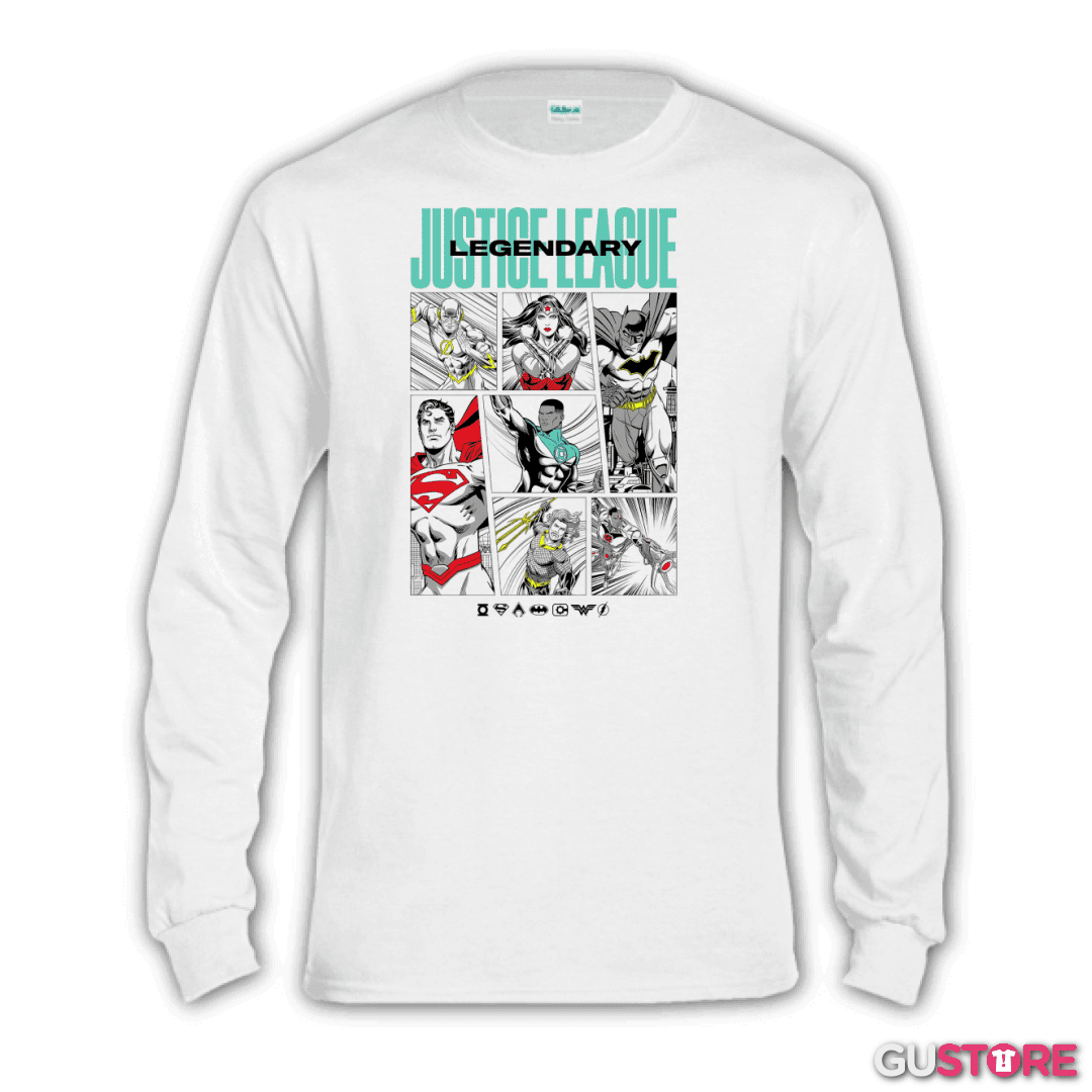 Polera manga larga La Legendaria Liga de la Justica