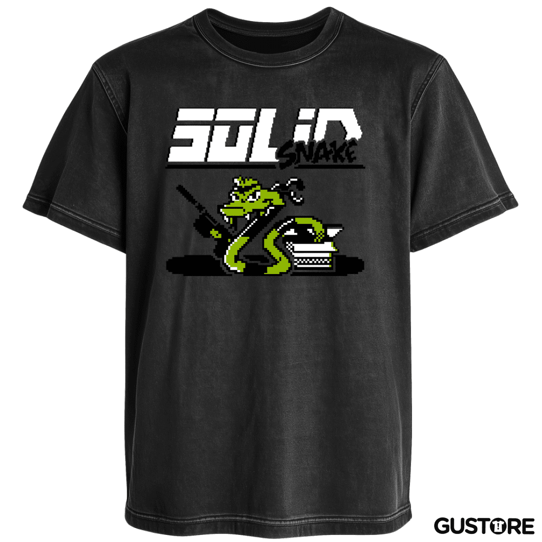 Polera desgastada Solid Snake