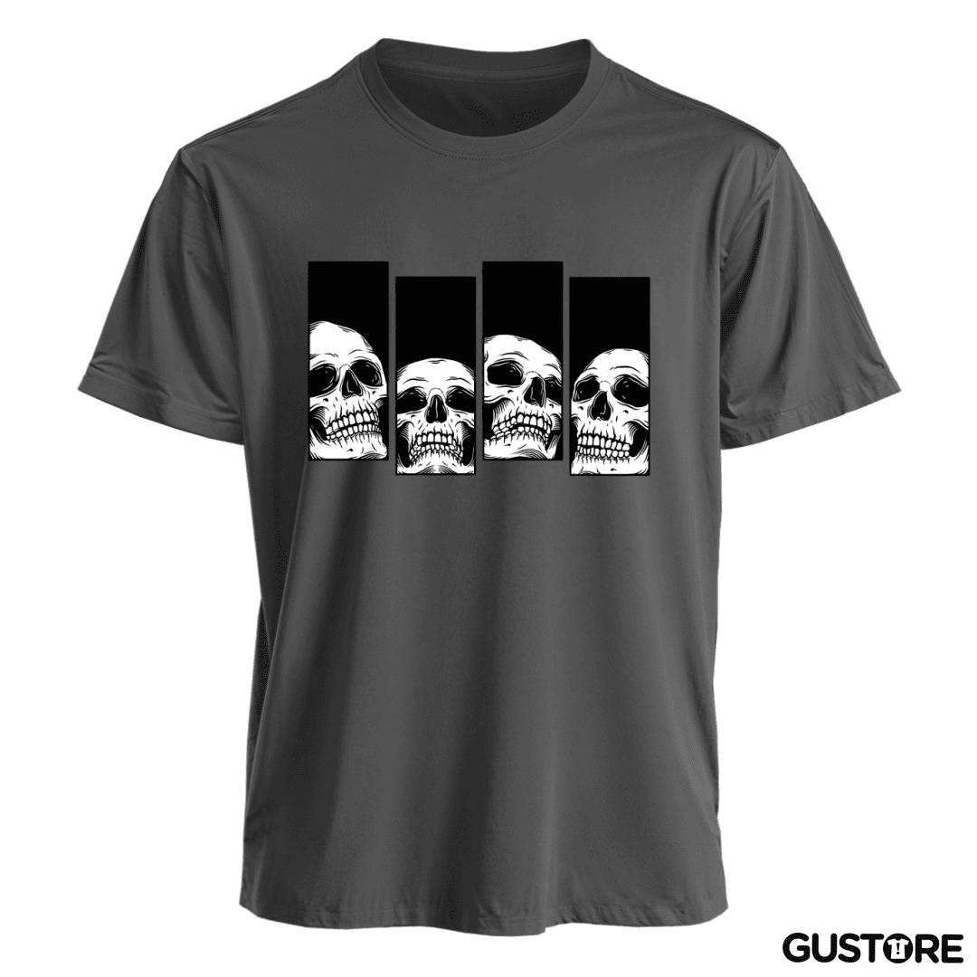 Polera Black Flag skull