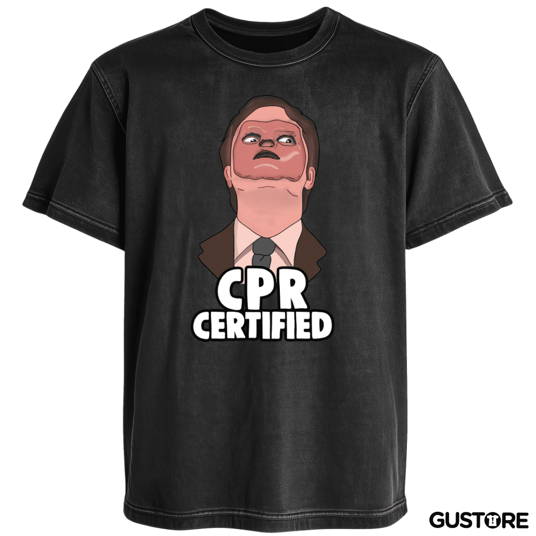 Polera desgastada CPR certified