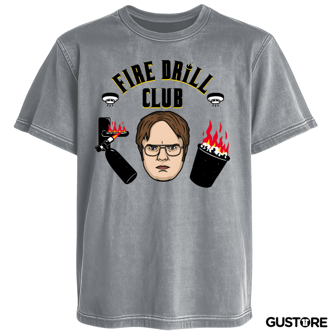 Polera desgastada Fire Drill Club