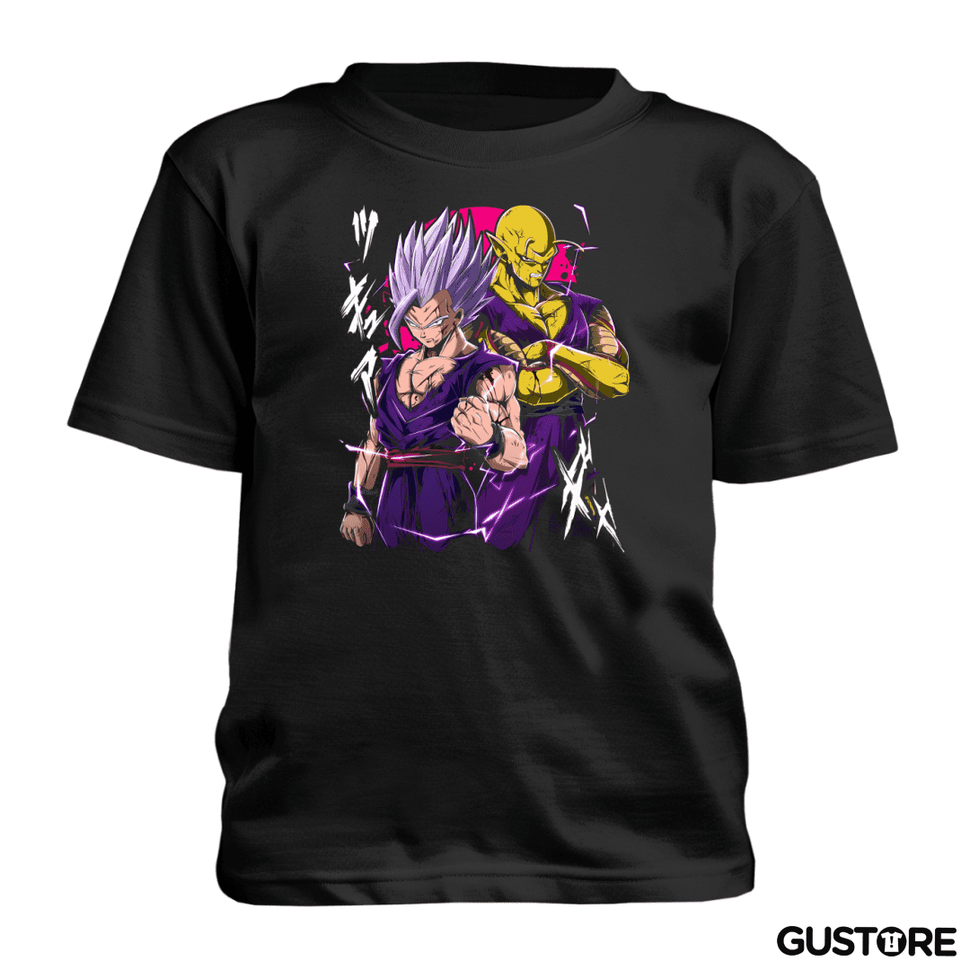 Polera de niño Gohan Beast x Piccolo Dorado
