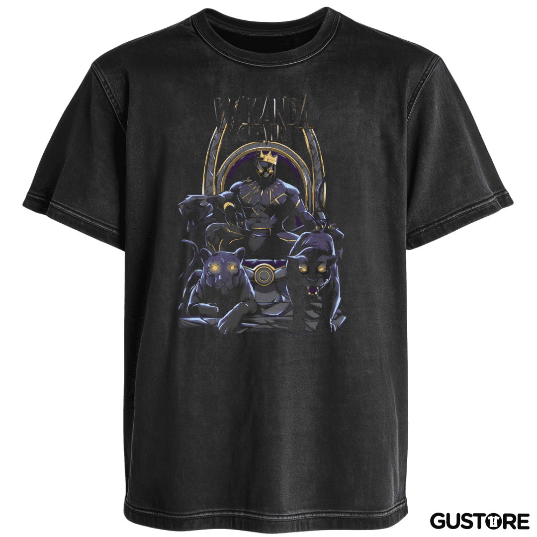 Polera desgastada Wakanda Forever