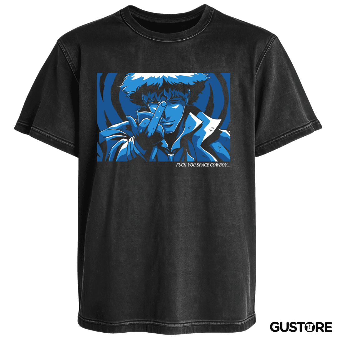 Polera desgastada Fuck You Space Cowboy