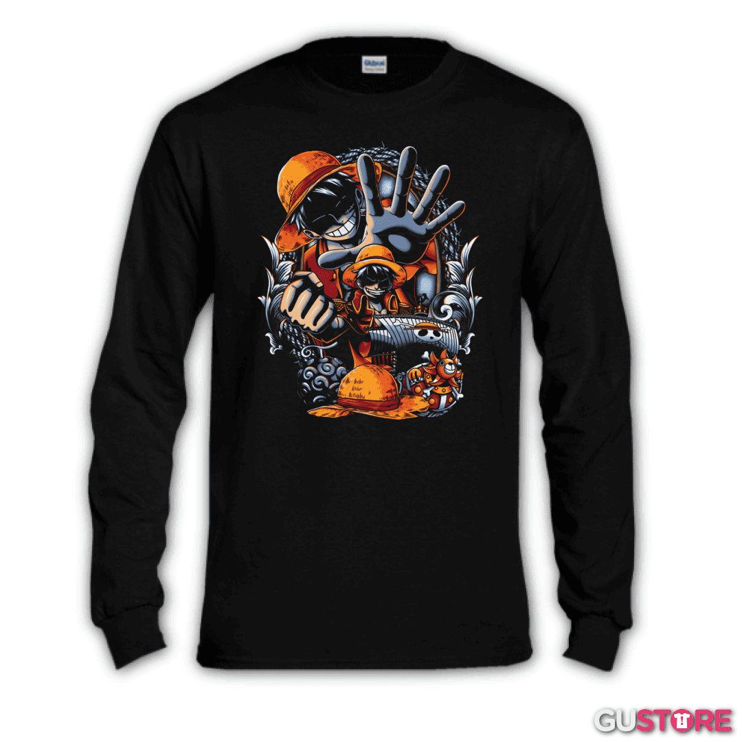 Polera manga larga Monkey D Luffy