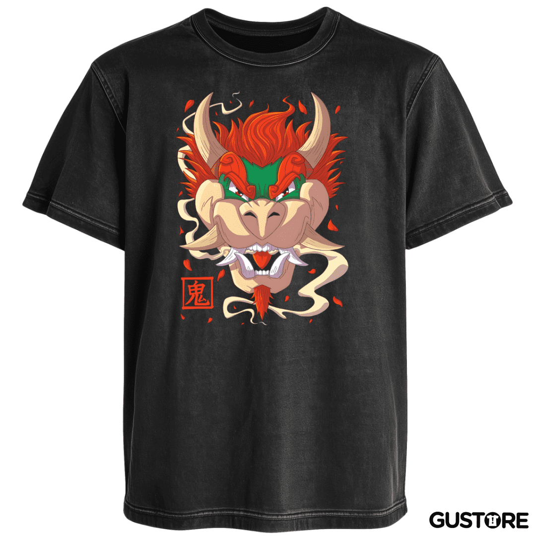 Polera desgastada Oni Bowser