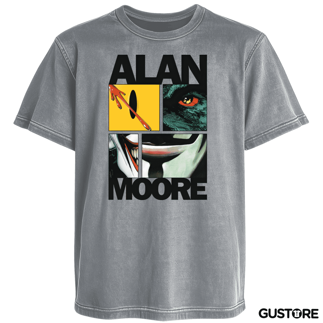 Polera desgastada Alan Moore 