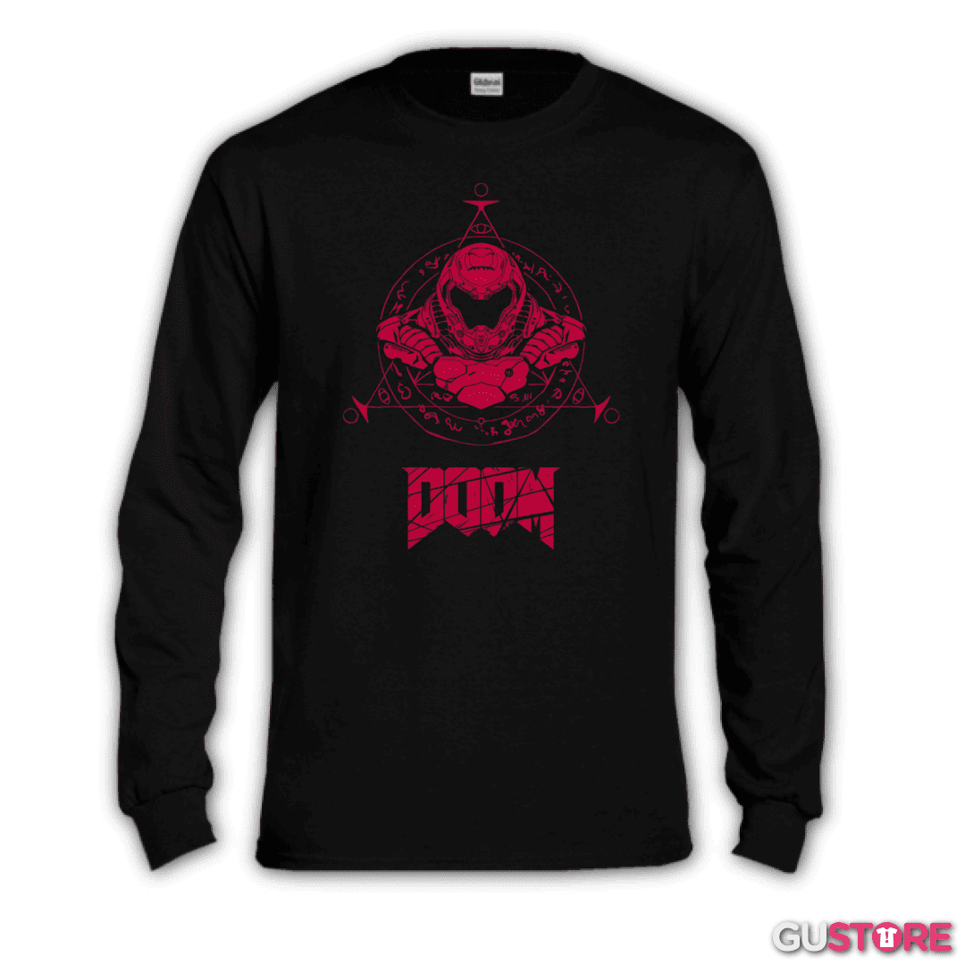 Polera manga larga Símbolo Doom