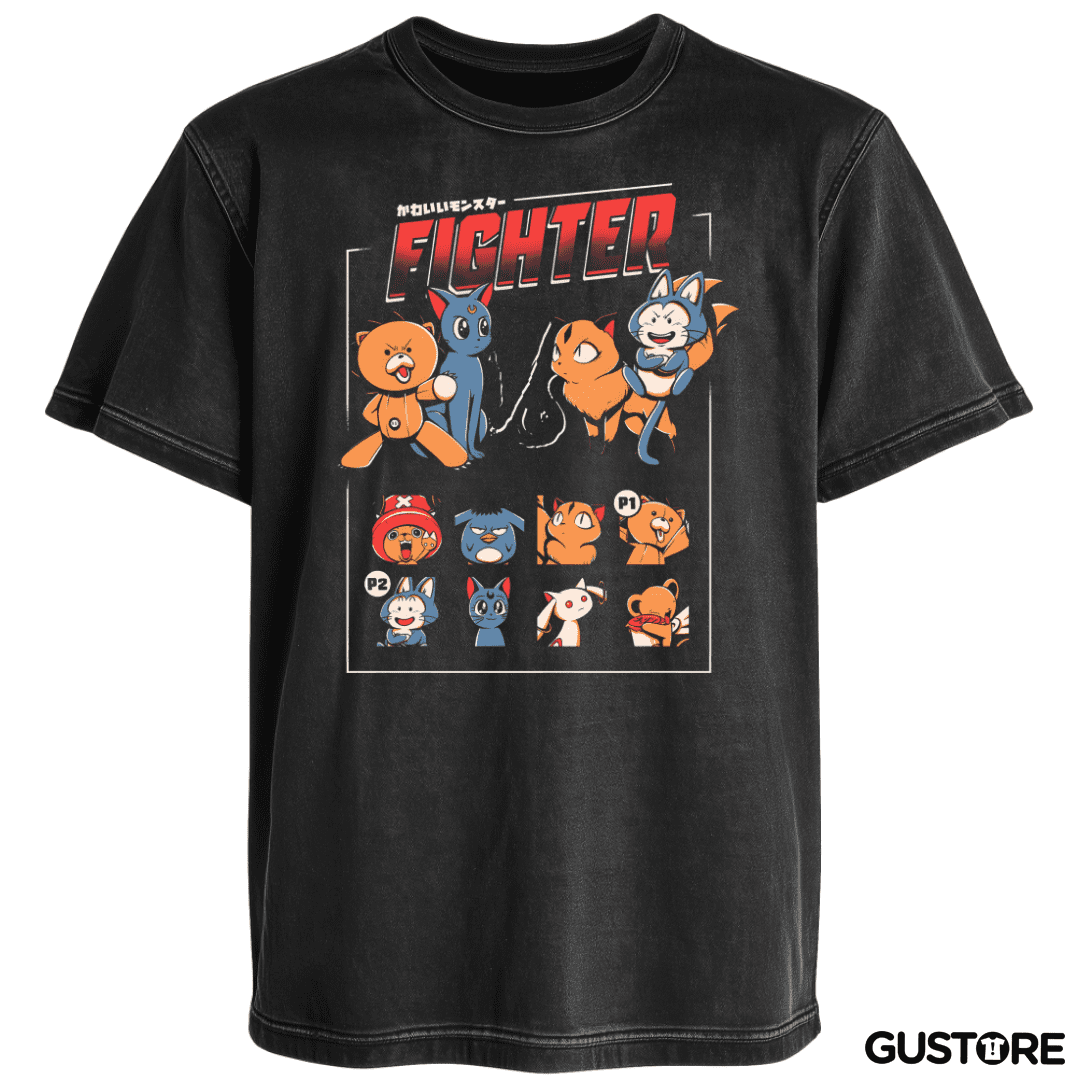 Polera desgastada Versus de Compañeros de Anime