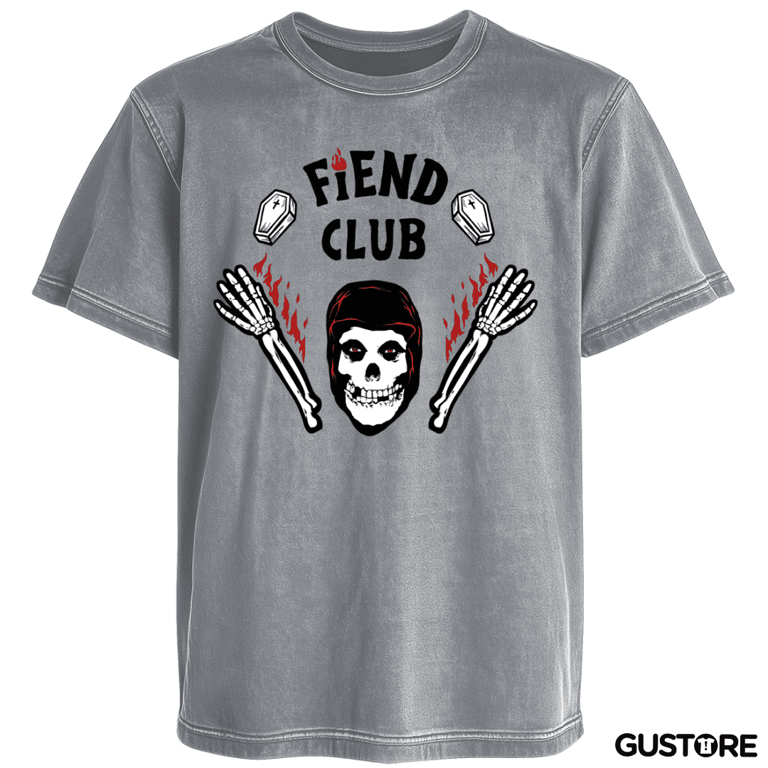 Polera desgastada Fiend Club 