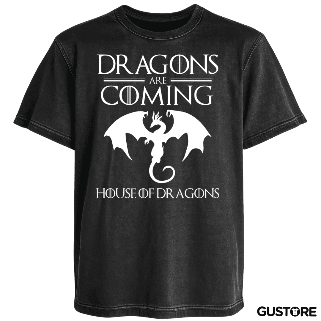 Polera desgastada Dragons are Coming