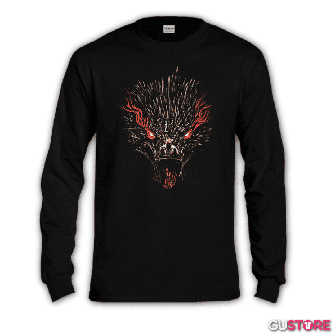 Polera manga larga Dragon Throne
