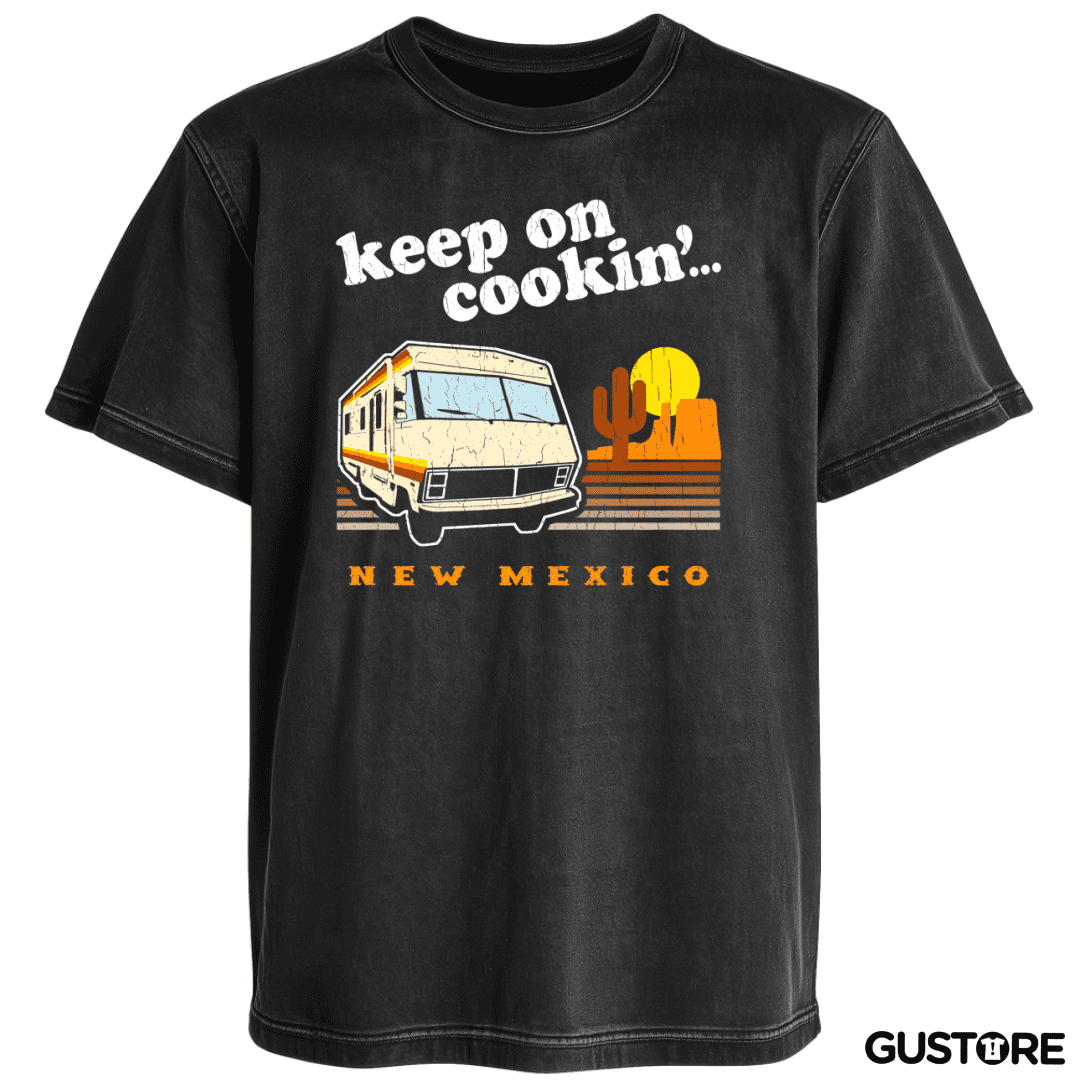 Polera desgastada Keep on coockin