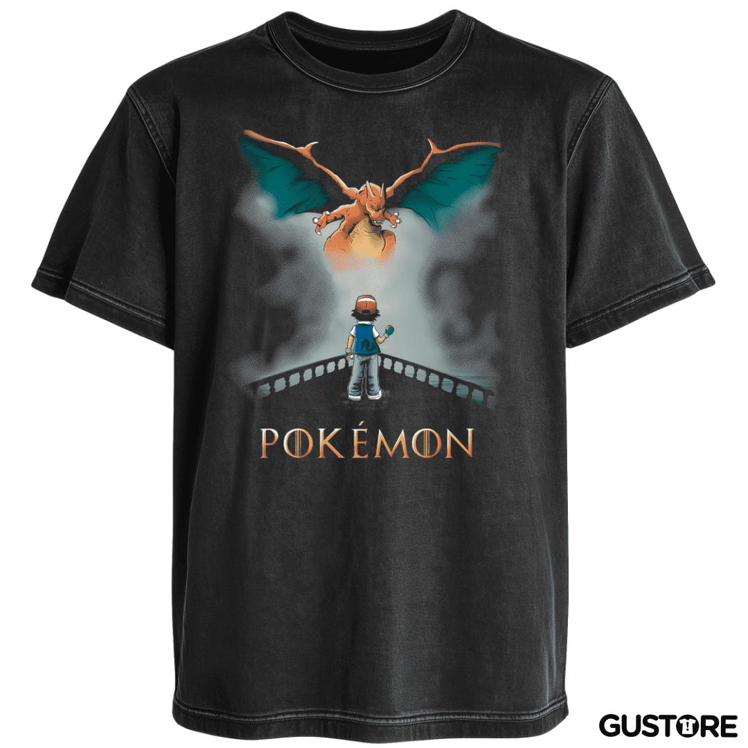 Polera desgastada Pokethrone