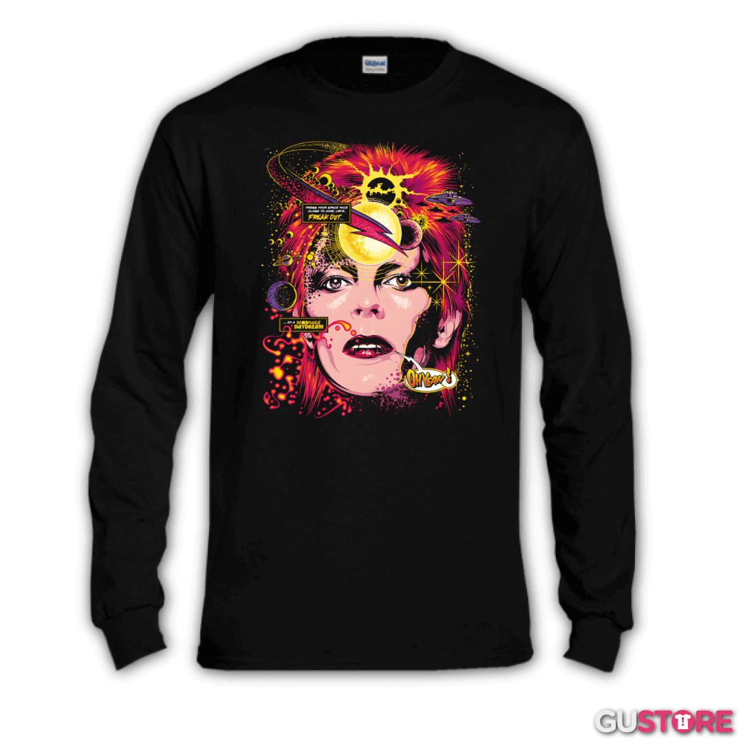 Polera manga larga Space Bowie