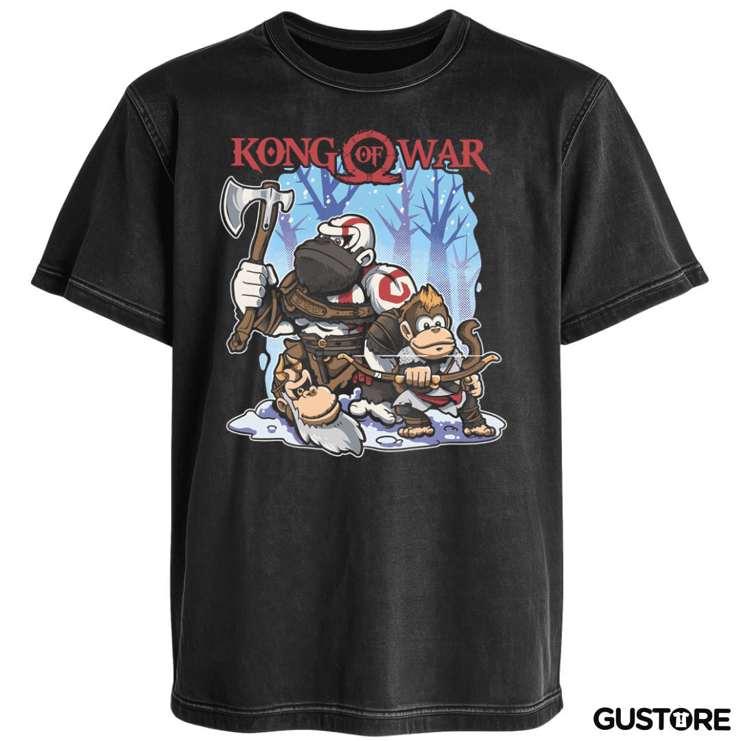 Polera desgastada Kong of War 