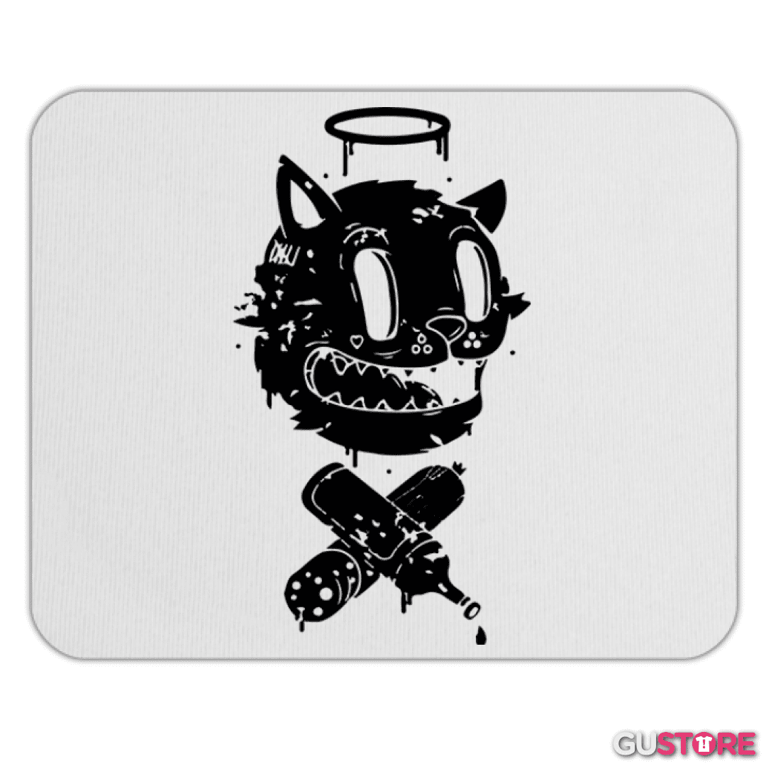 Mousepad Black cat vinyl X