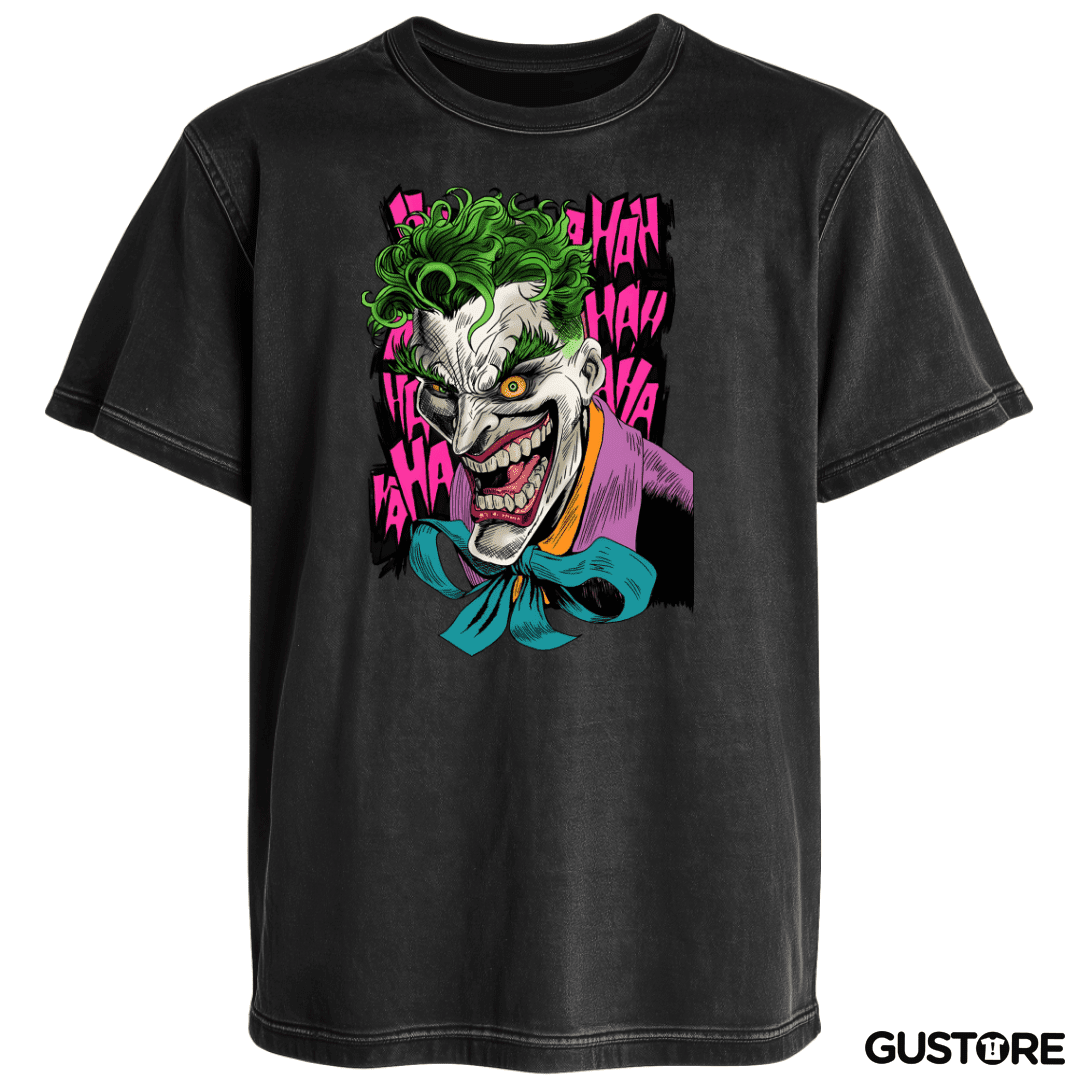 Polera desgastada Joker de la Risa