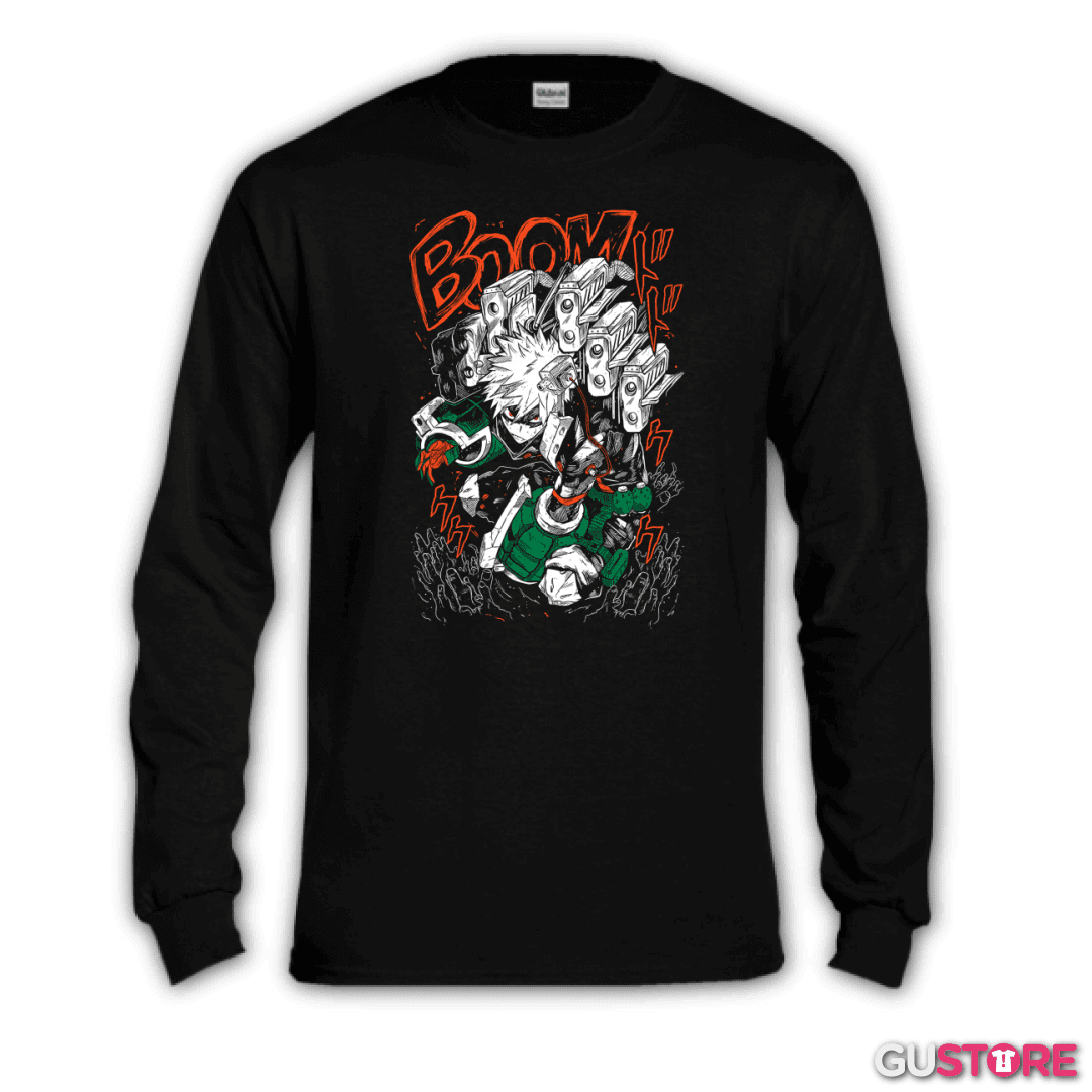 Polera manga larga Katsuki Bakugo