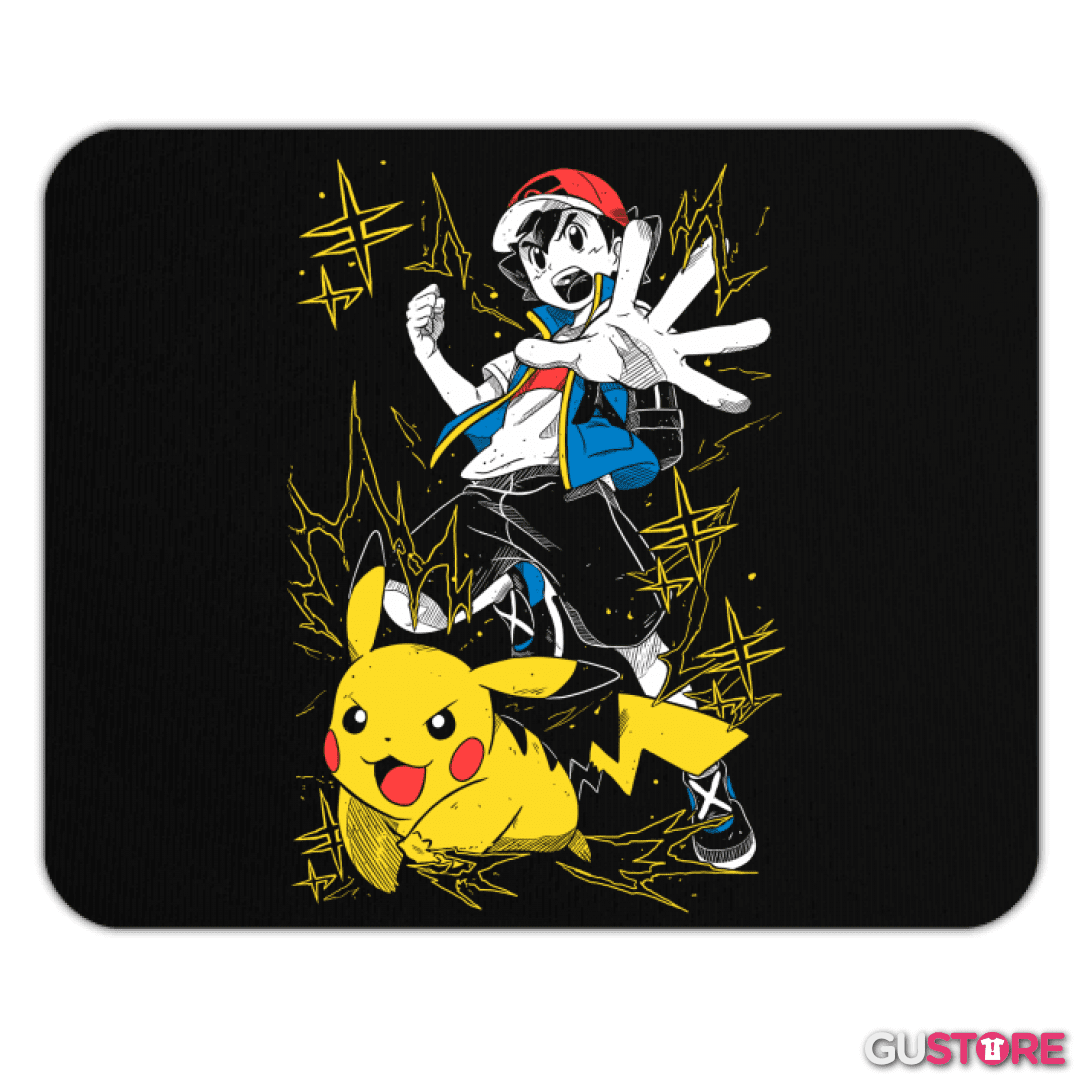 Mousepad Ash x Pikachu