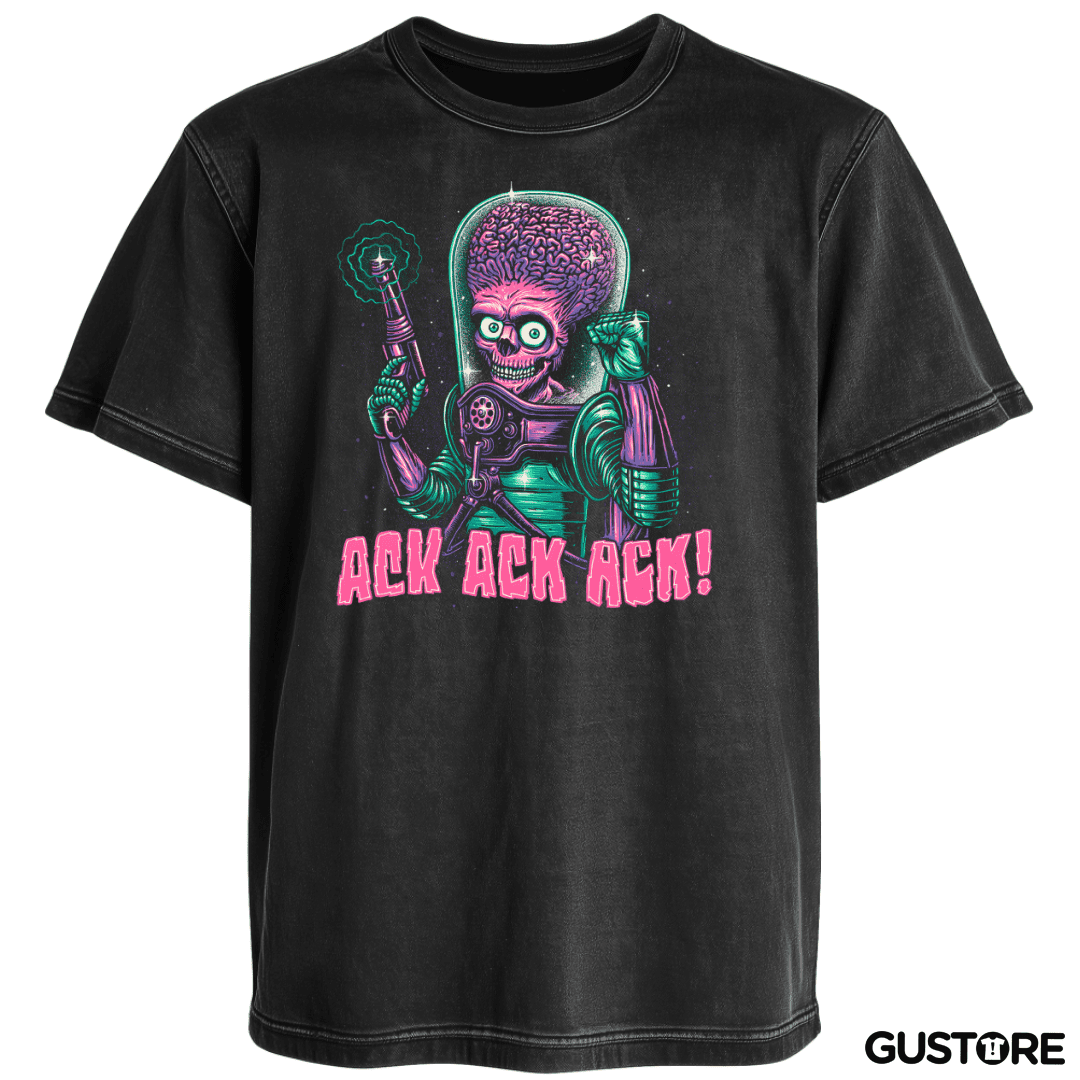Polera desgastada Mars Ack Ack AtAck