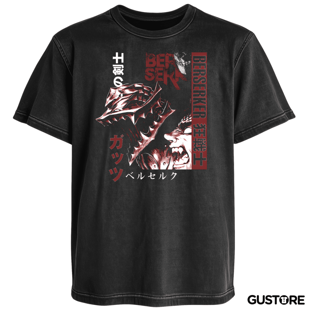 Polera desgastada Black Armor Warrior