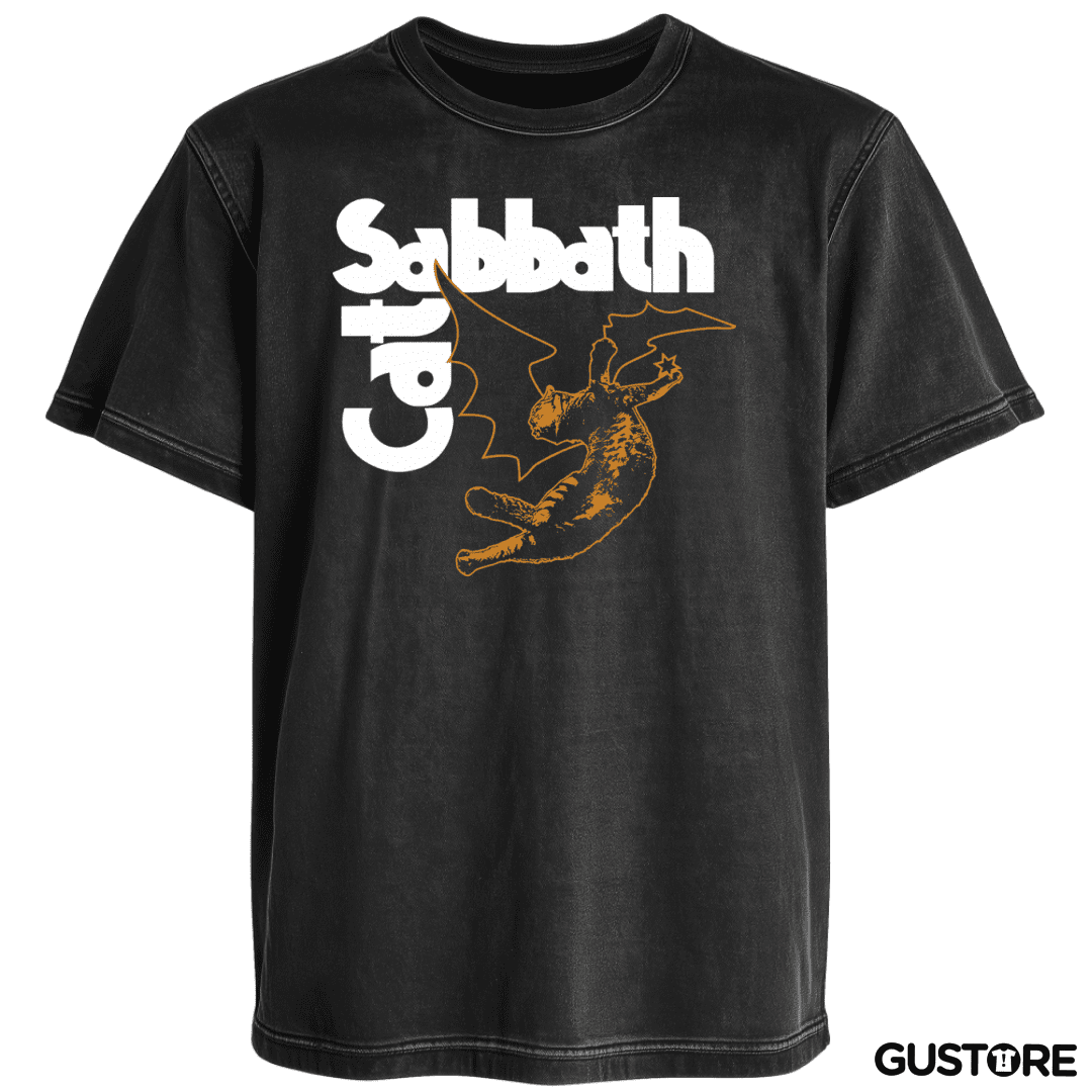 Polera desgastada Fallen Cat