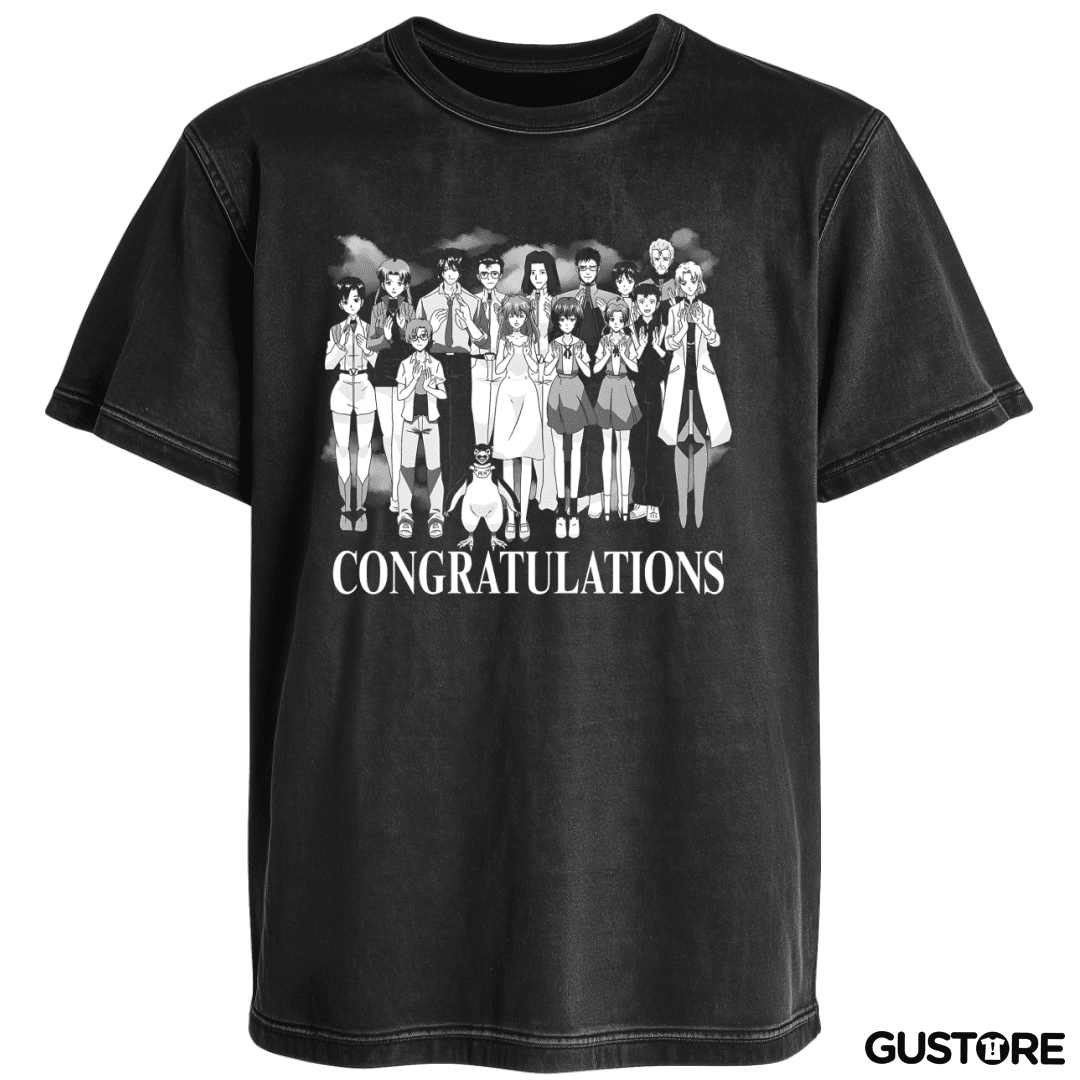 Polera desgastada Congratulations Shinji
