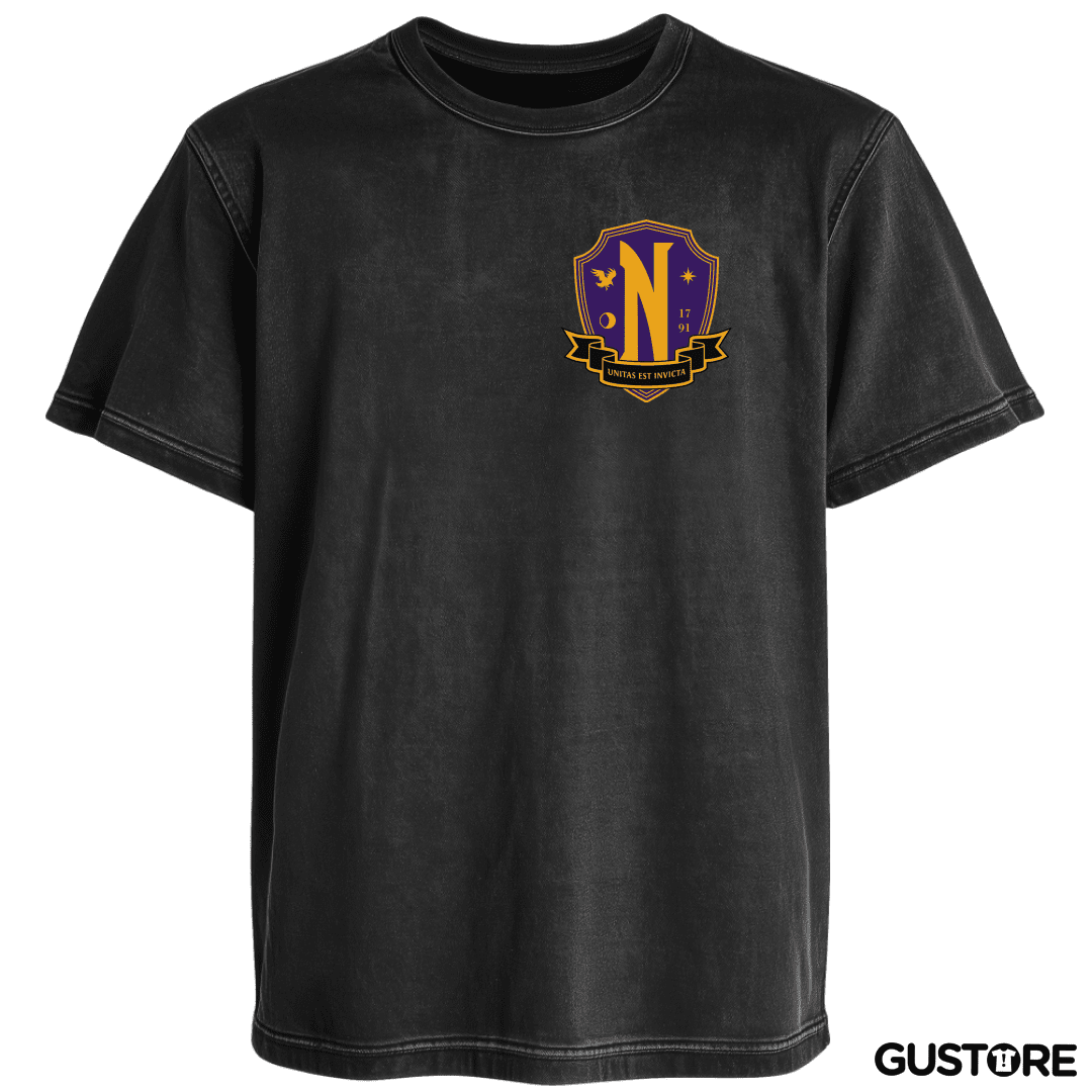 Polera desgastada Academia Nervermore 