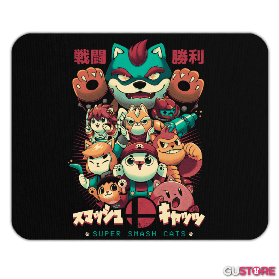 Mousepad Super Neko Smash