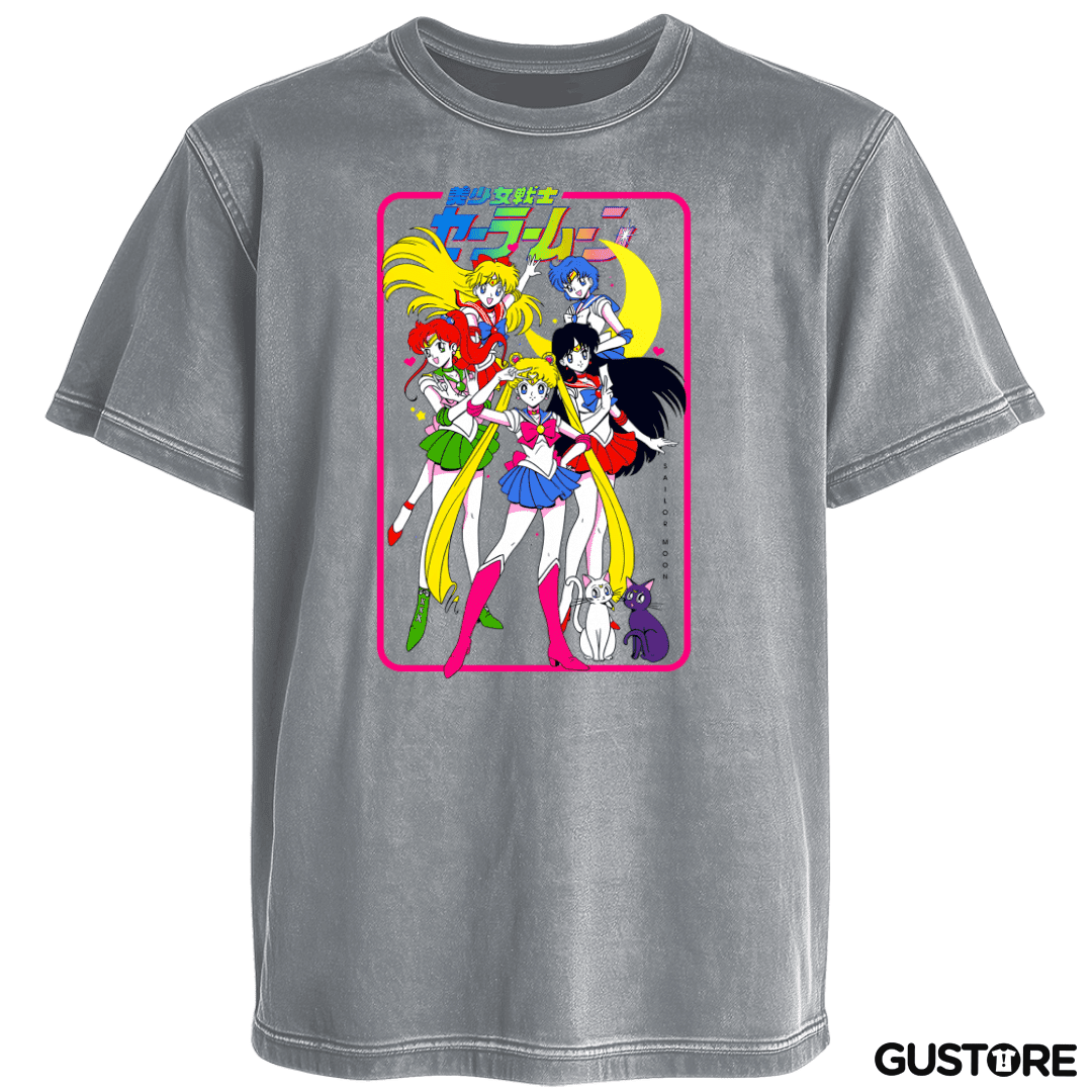 Polera desgastada Guerreras de la Luna