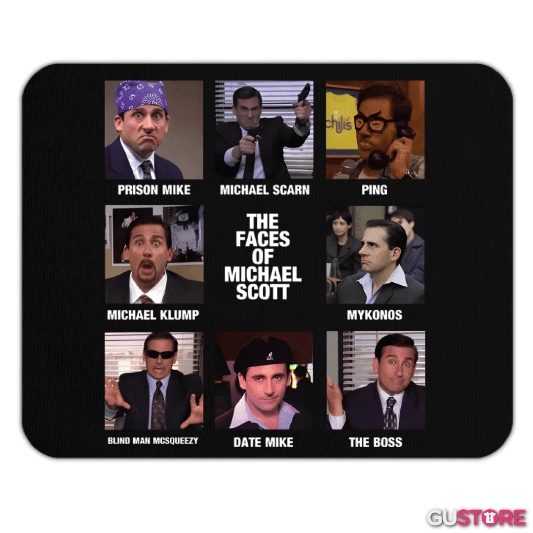 Mousepad The Faces of Michael Scott
