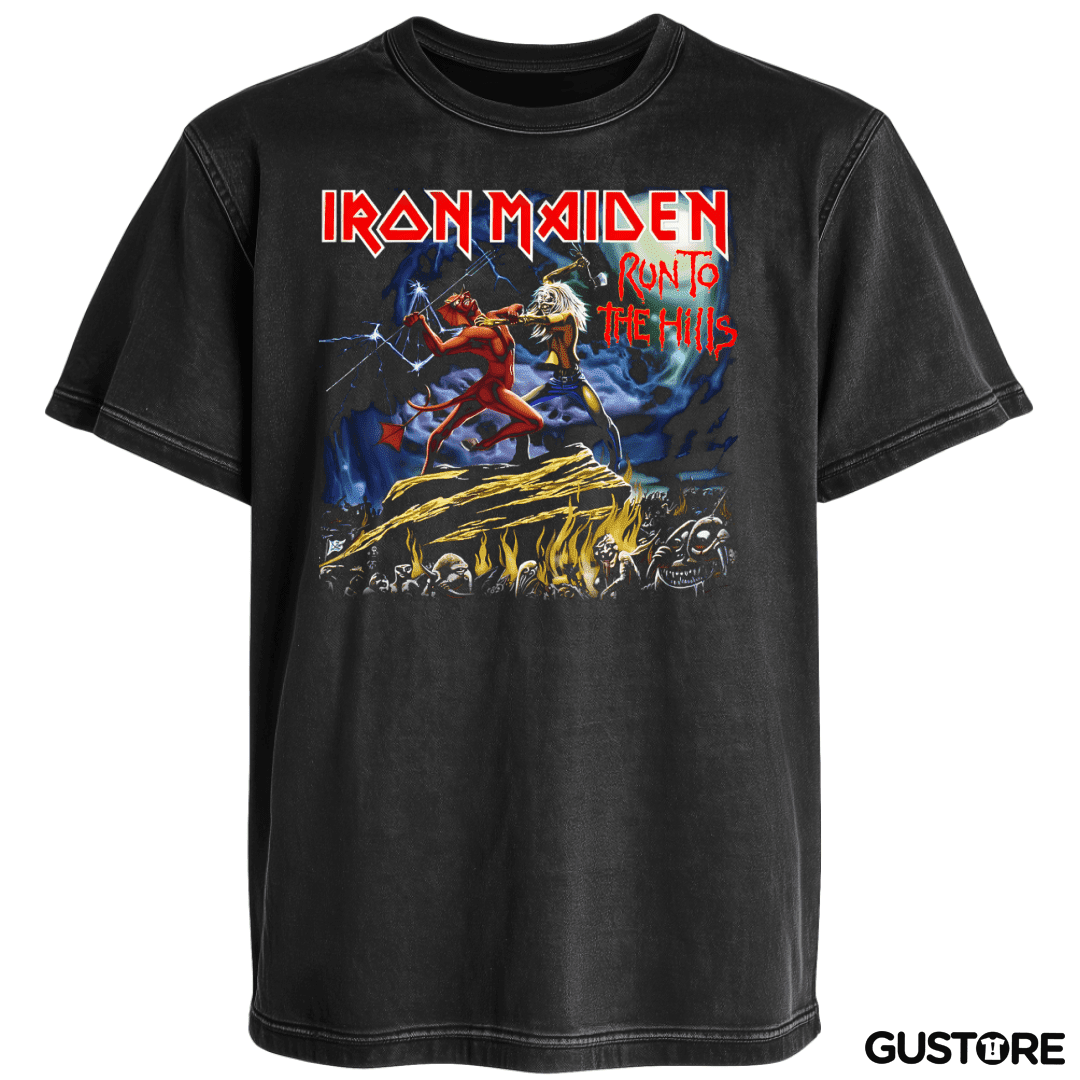 Polera desgastada Run to the Hills