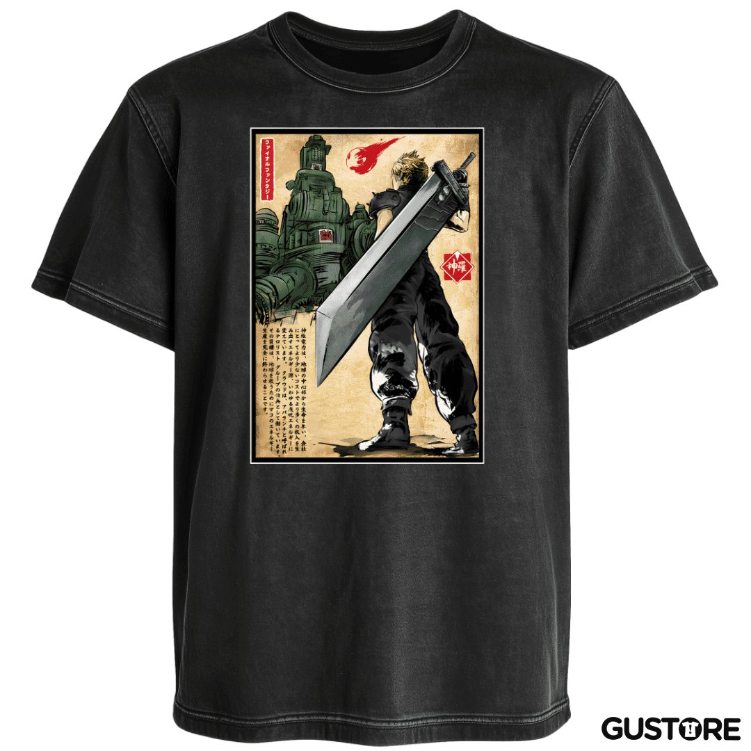 Polera desgastada Shinra Ukiyoe