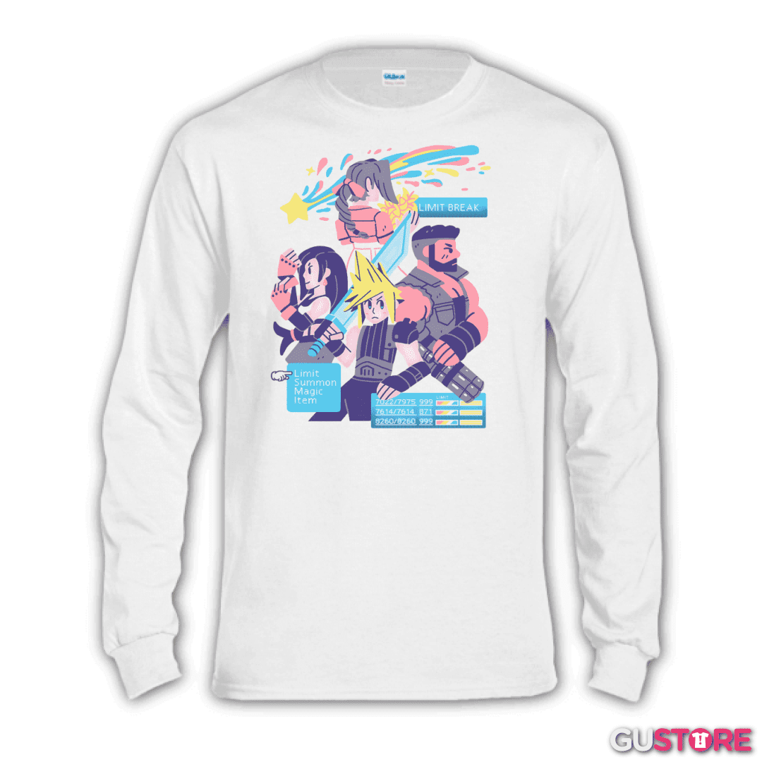 Polera manga larga Avalanche JRPG