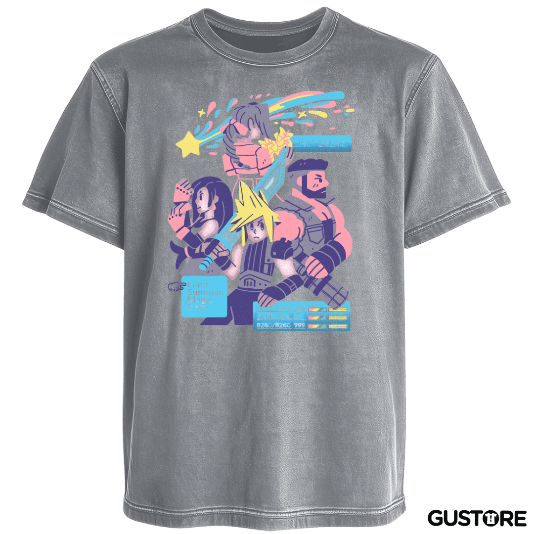Polera desgastada Avalanche JRPG