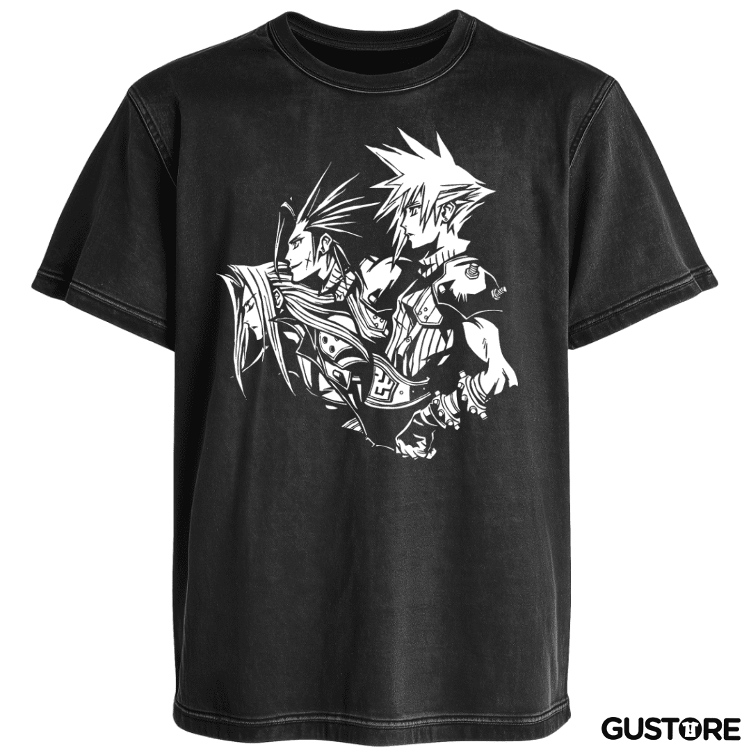 Polera desgastada Crisis Core