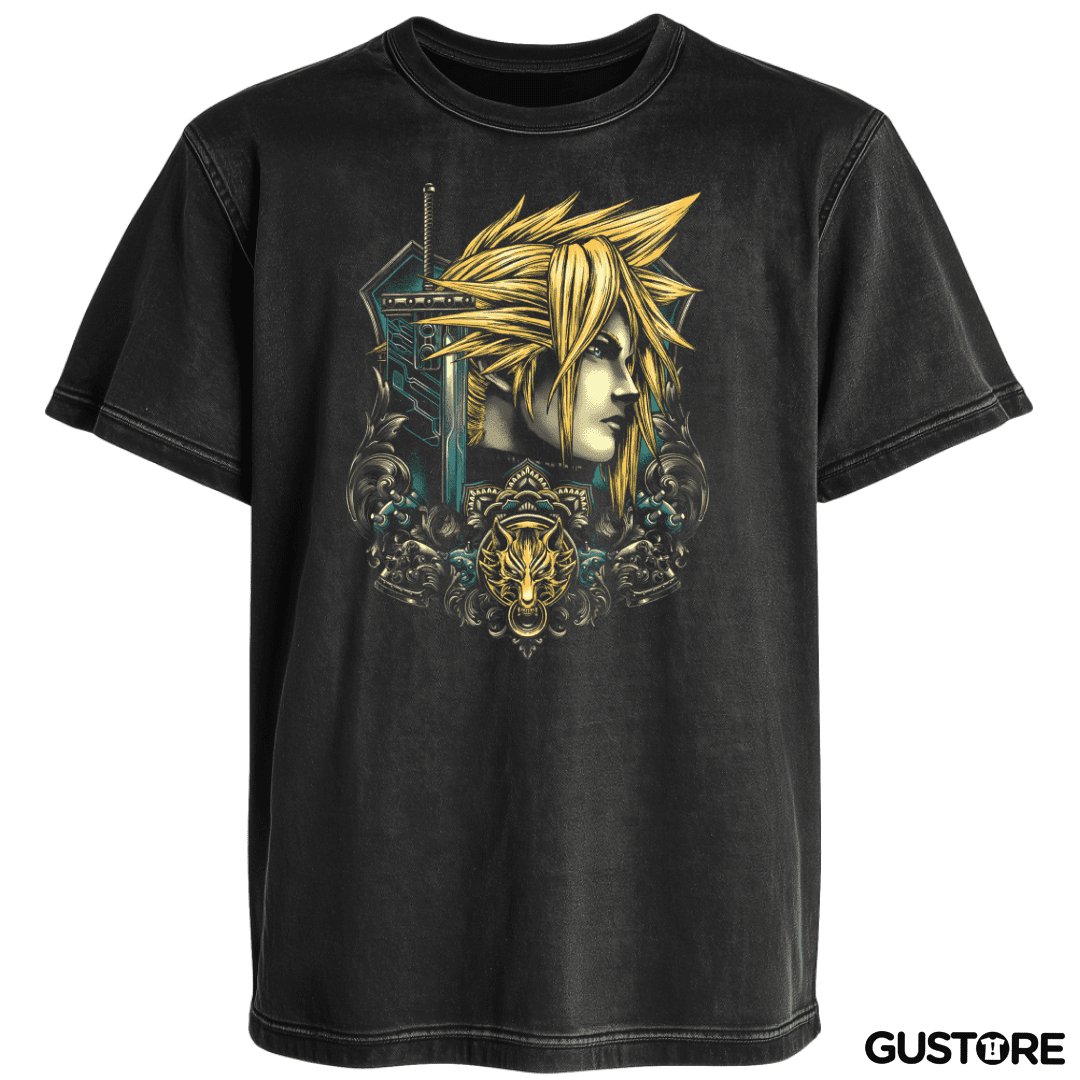 Polera desgastada Emblema Mercenario