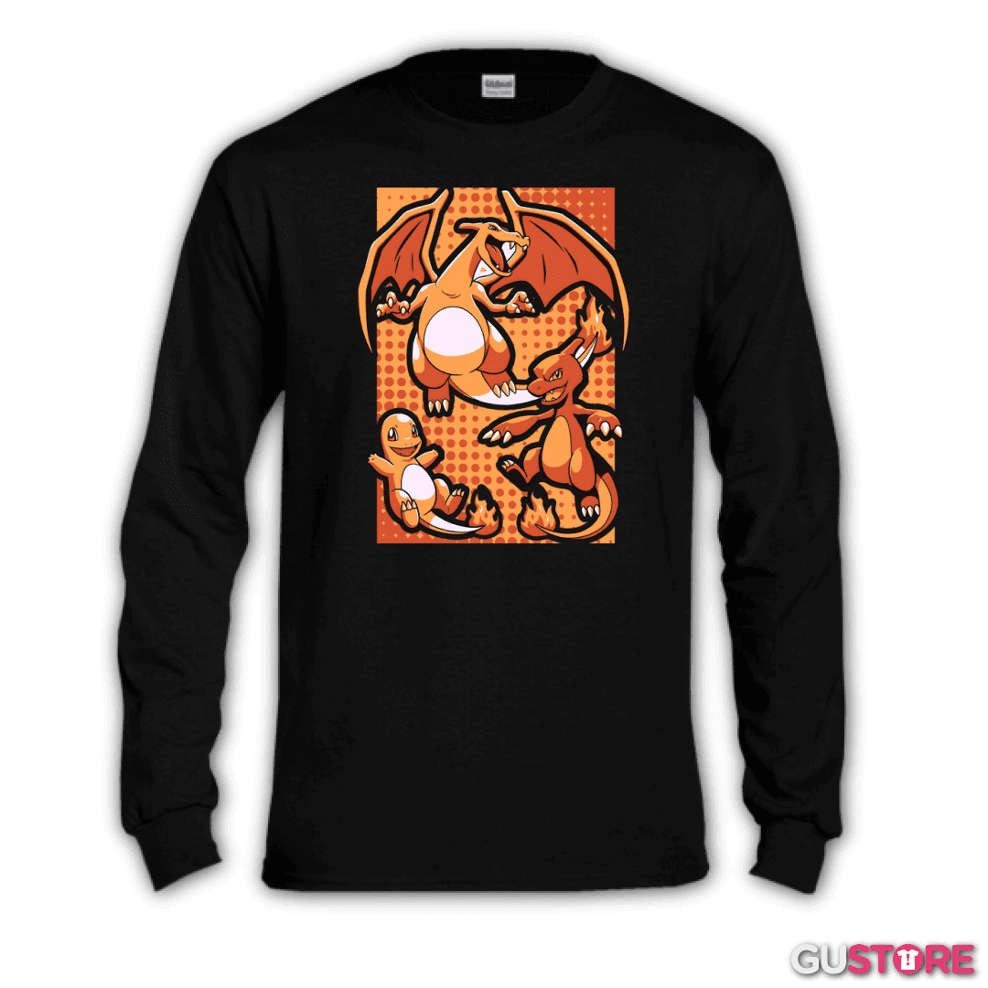 Polera manga larga Char Evolution
