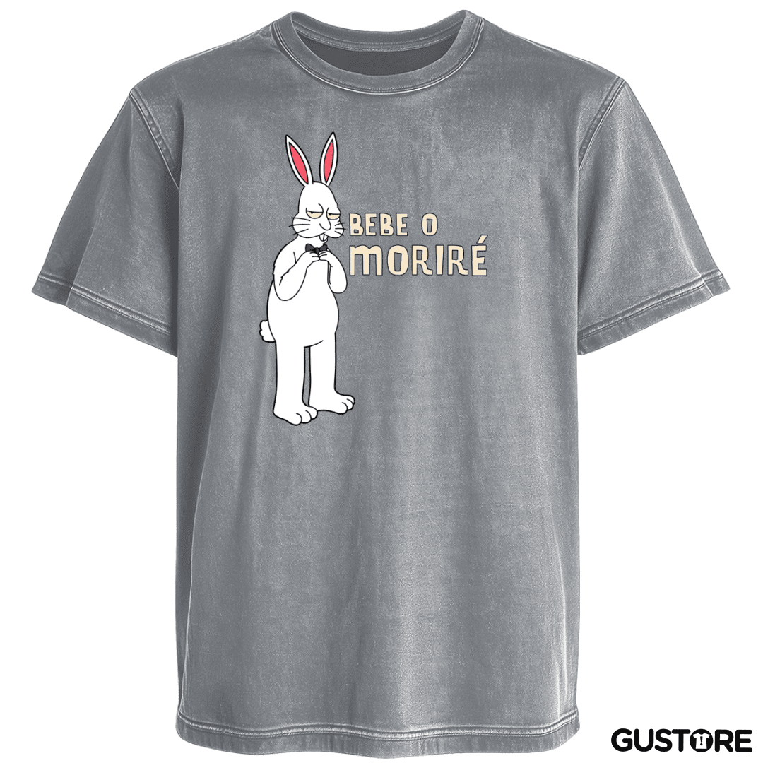 Polera desgastada Bebe o moriré